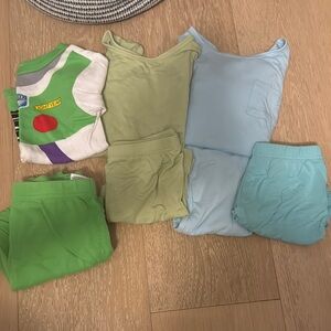 Kyte BABY Green and Blue Pajama Sets Soft Sleepwear